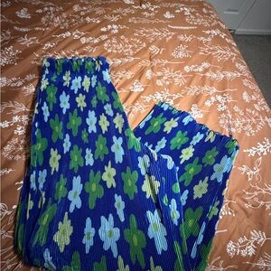 Target Blue Floral Pants